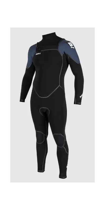 Buell RB1 Accelerator 4/3mm Men's Full Front Zip Wetsuit - Black/ Slate
