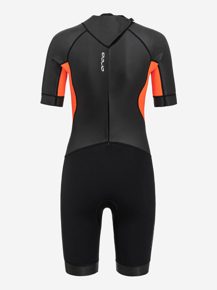 Orca Vitalis Women's Shorty Openwater Wetsuit - Black/ Orange