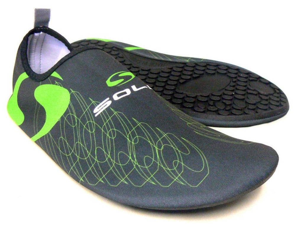Sola Active Sole - Beach Shoe - Graphite/Lime