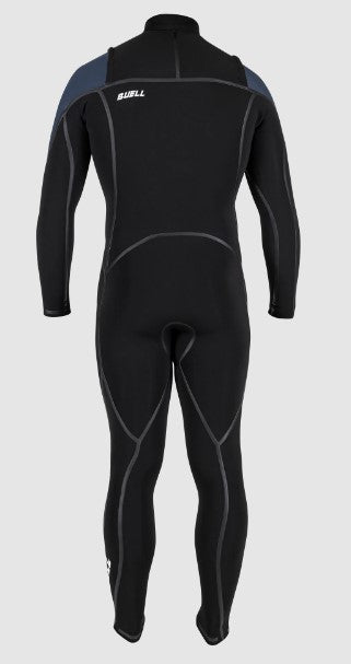 Buell RB1 Accelerator 4/3mm Men's Full Front Zip Wetsuit - Black/ Slate