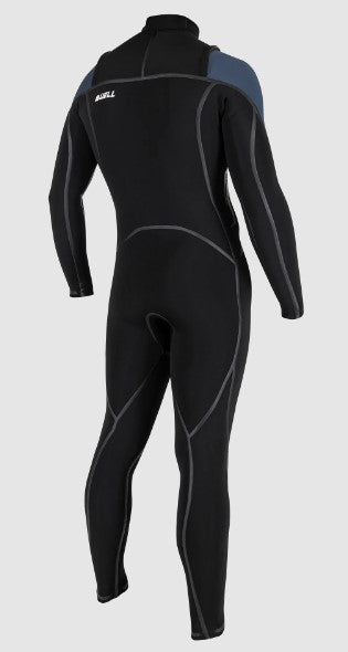Buell RB1 Accelerator 4/3mm Men's Full Front Zip Wetsuit - Black/ Slate