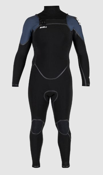 Buell RB1 Accelerator 4/3mm Men's Full Front Zip Wetsuit - Black/ Slate