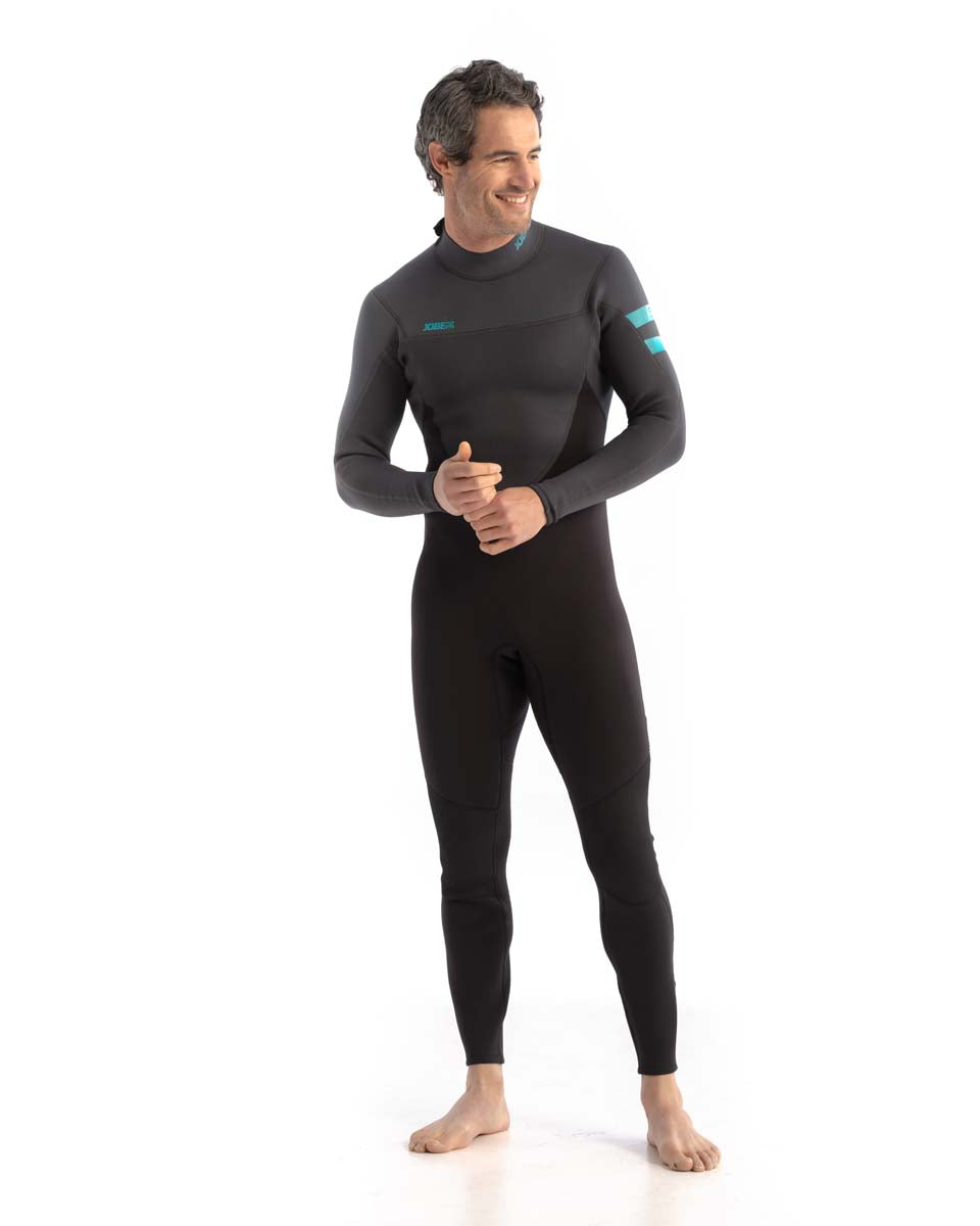 Jobe PERTH 3/2mm Men's Full Wetsuit - Graphite Grey, Warm & Durable Neoprene for Watersports