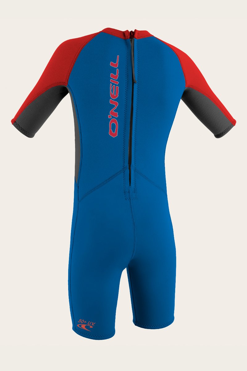 O'Neill Toddler Reactor-2 BZ 2mm Shorty Wetsuit - Ocean/Red - Boys - 4867