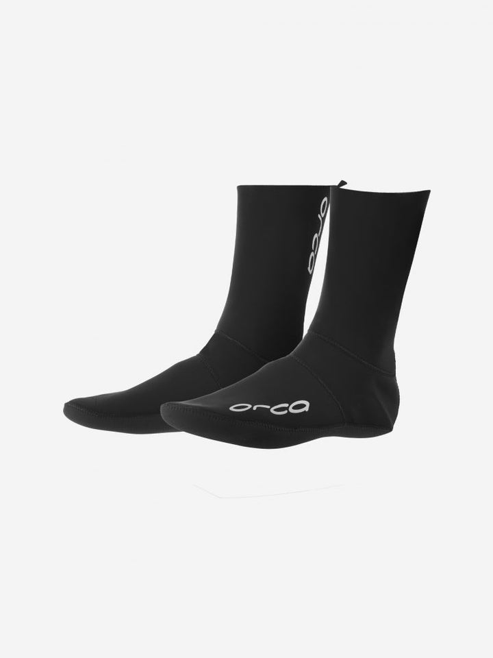 Orca Neoprene Unisex Swimming Socks - Black, Cold-Water Insulated Swim Socks with Sole Grip