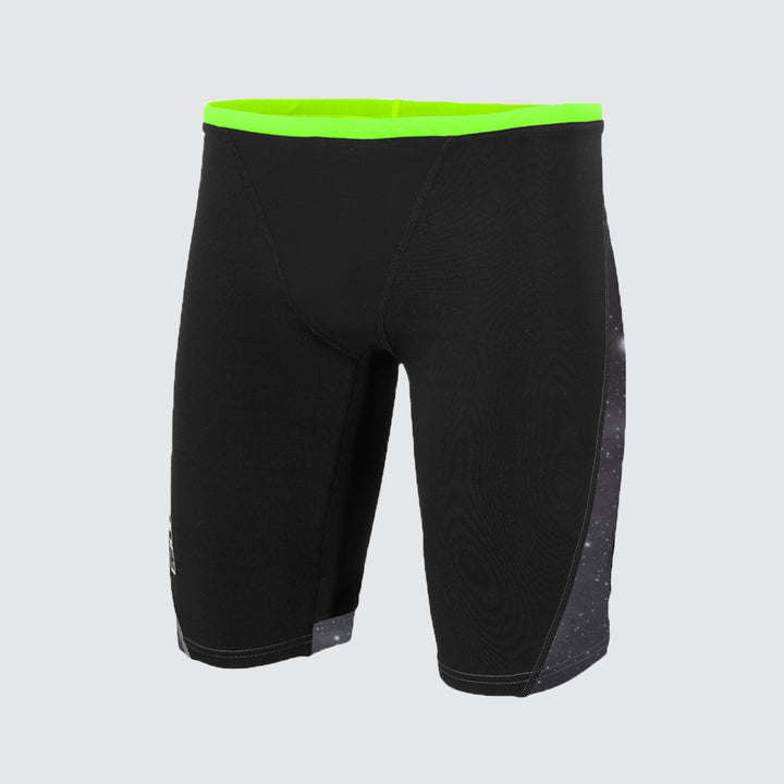 Zone3 Men's Swim Jammers - Cosmic Grey/ Fluro Yellow