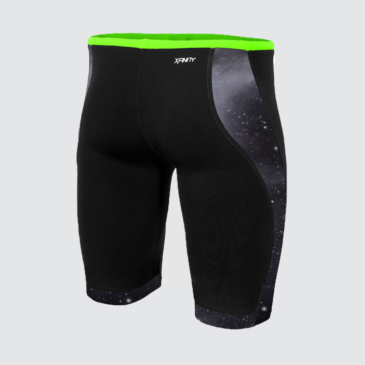 Zone3 Men's Swim Jammers - Cosmic Grey/ Fluro Yellow