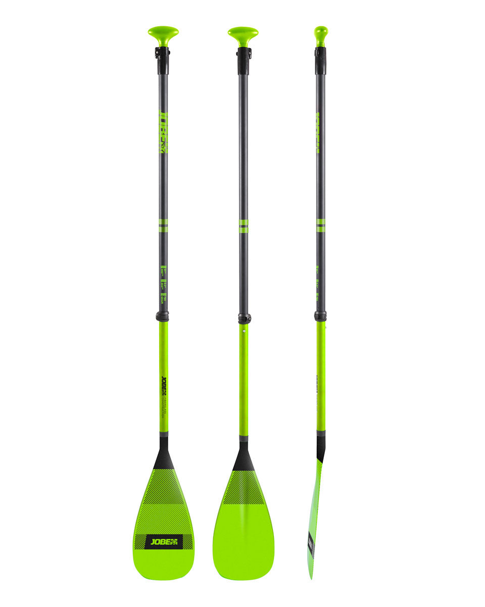 Jobe Fiberglass Stand Up Paddleboard Paddle - 3-piece - Lime