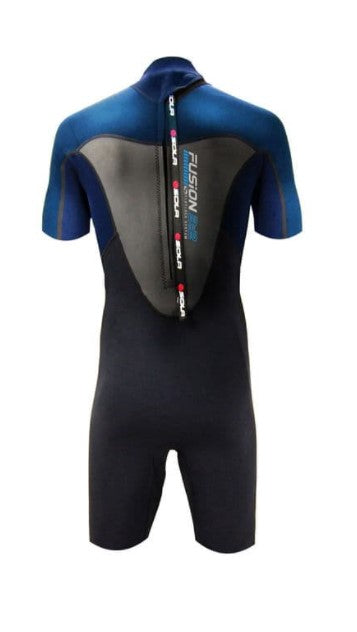 Sola Fusion Men's 3/2mm Shorty Wetsuit - Blue/ Black - A1721