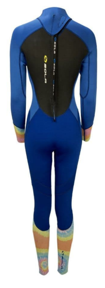 Sola H2O Men's 4/3mm GBS Back Zip Full Wetsuit - Black/ Green - A1707