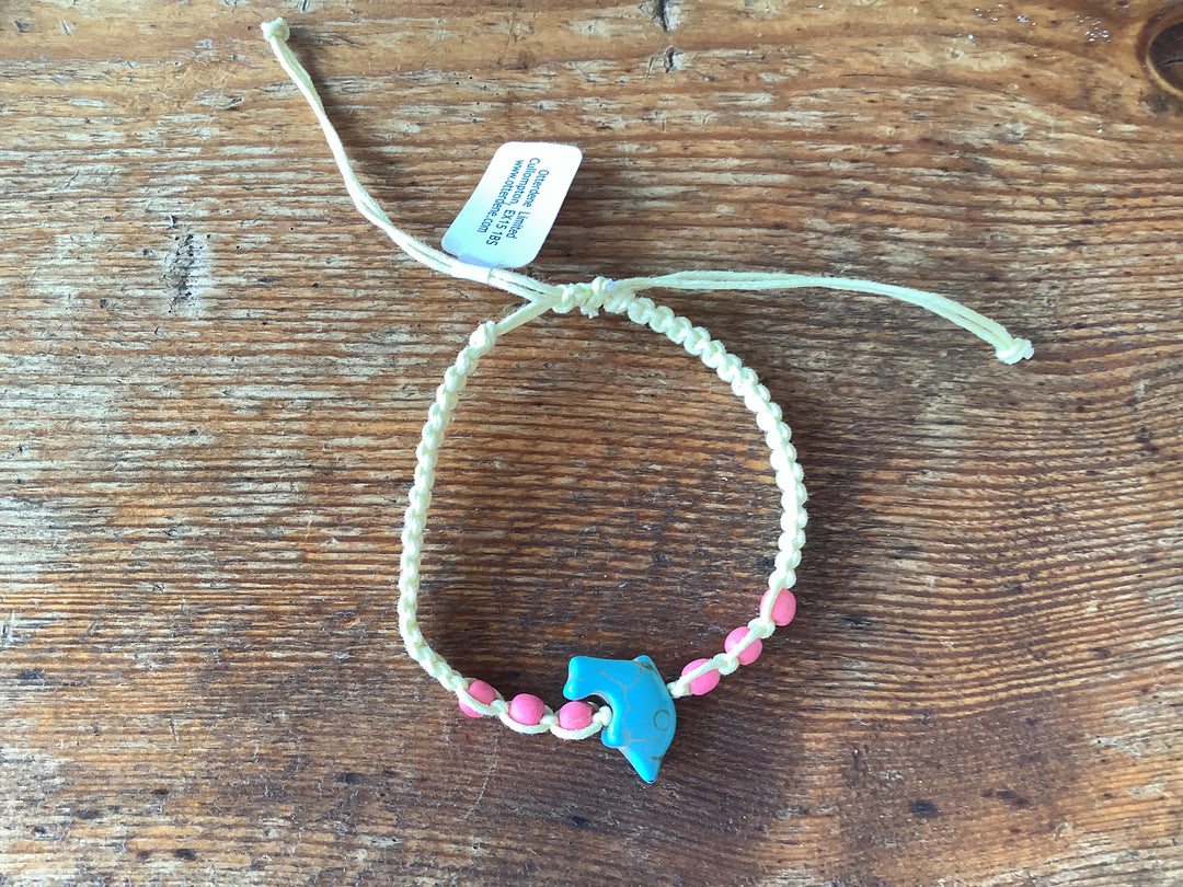 Dolphin and sea turtle bracelet
