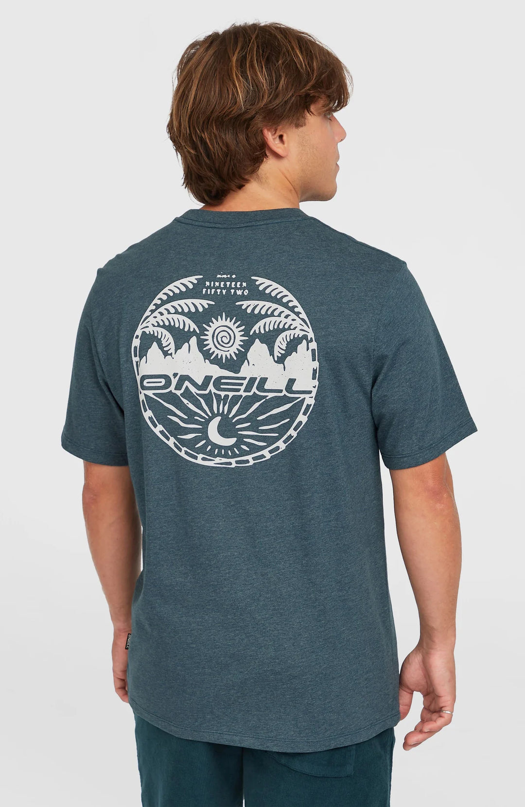 O’Neil Back Print T-Shirt Mens, Alma Steel Melange