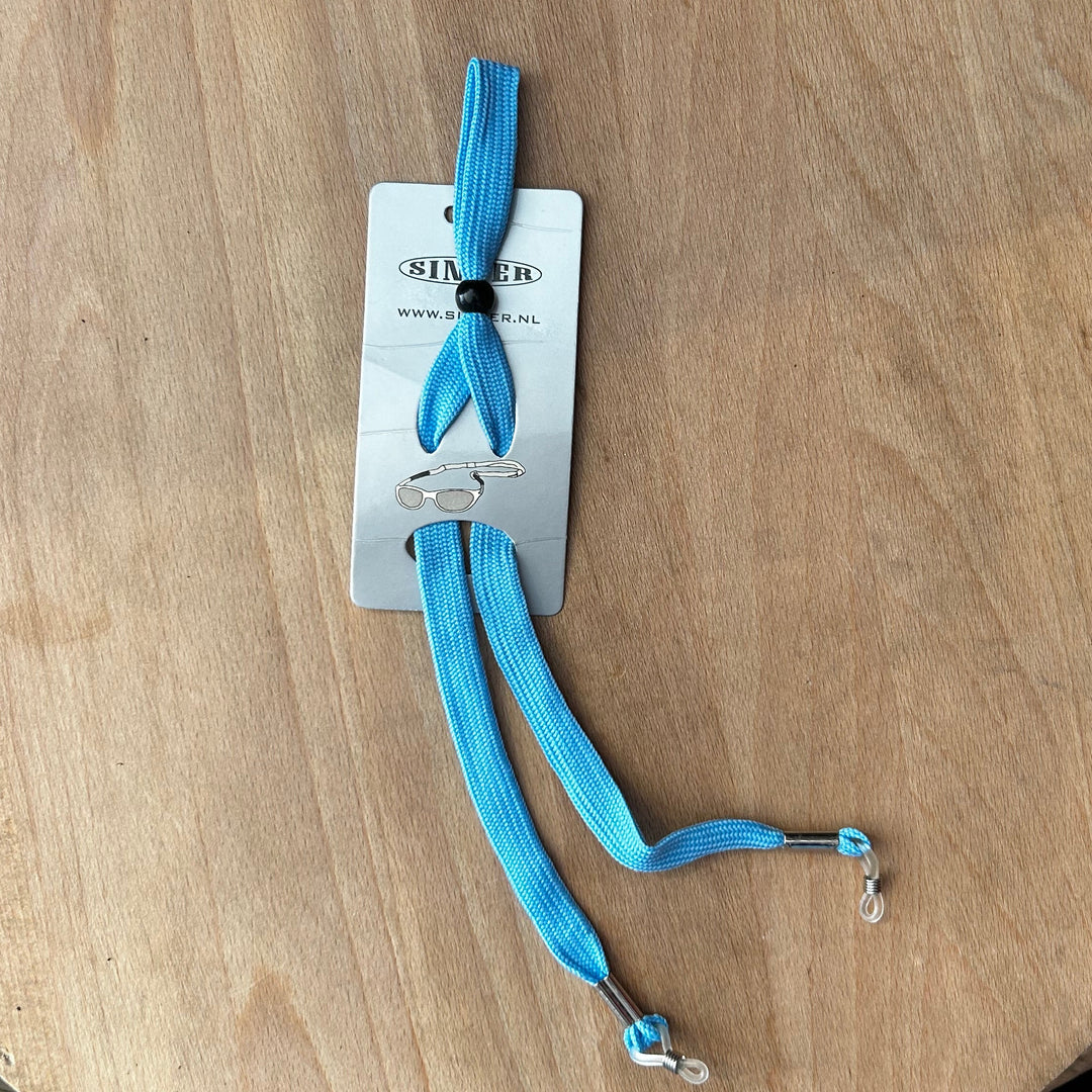 Sinner Sunglass Cord - Light Blue Black Ball