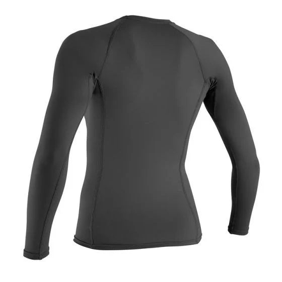 O'Neill Women's Basic Skins Long Sleeve Rash Guard - Black - 3549
