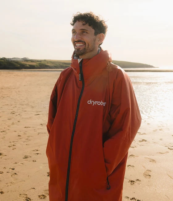 Dryrobe Advance Long Sleeve Changing Robe - Burnt Orange