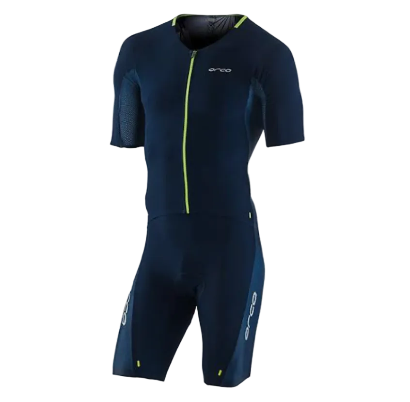 Orca Athlex Aero 226 Kompress Race Suit Men Trisuit - Green/ Navy