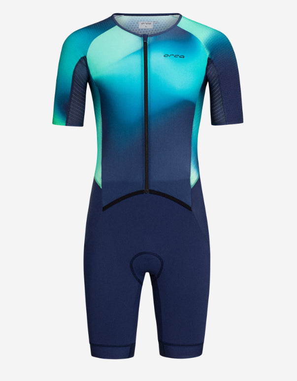 Athlex Aero Race Suit V2 Men Trisuit- Green Print
