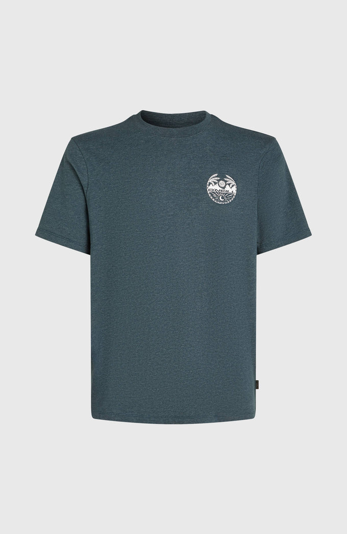 O’Neil Back Print T-Shirt Mens, Alma Steel Melange
