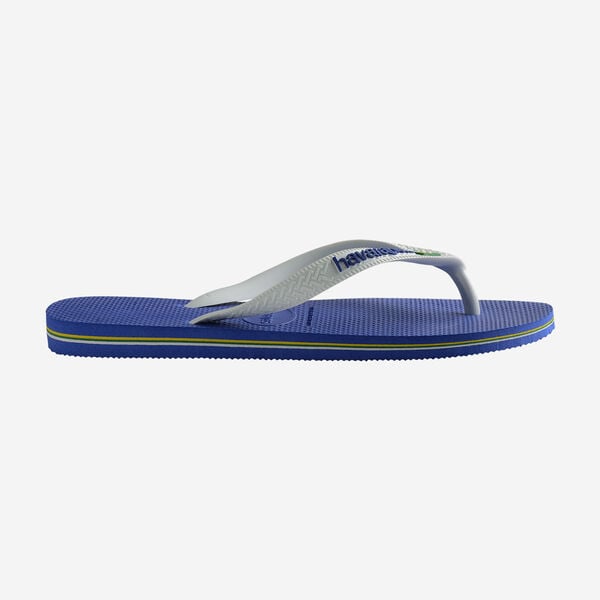 Havaianas Brasil Logo Flip Flops - Marine Blue/ White Strap 2
