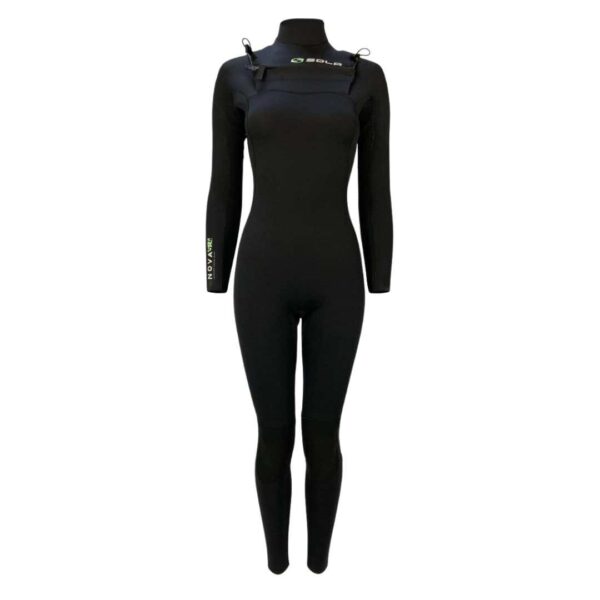 Sola Nova Women's 5/4mm GBS Front Zip Full Wetsuit - Black - A1506
