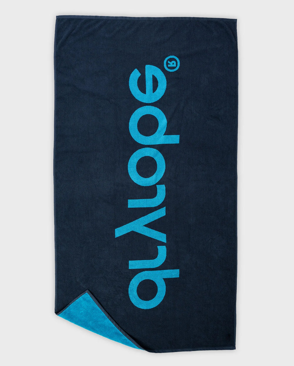 Dryrobe Beach Towel - Blue/ Charcoal Grey