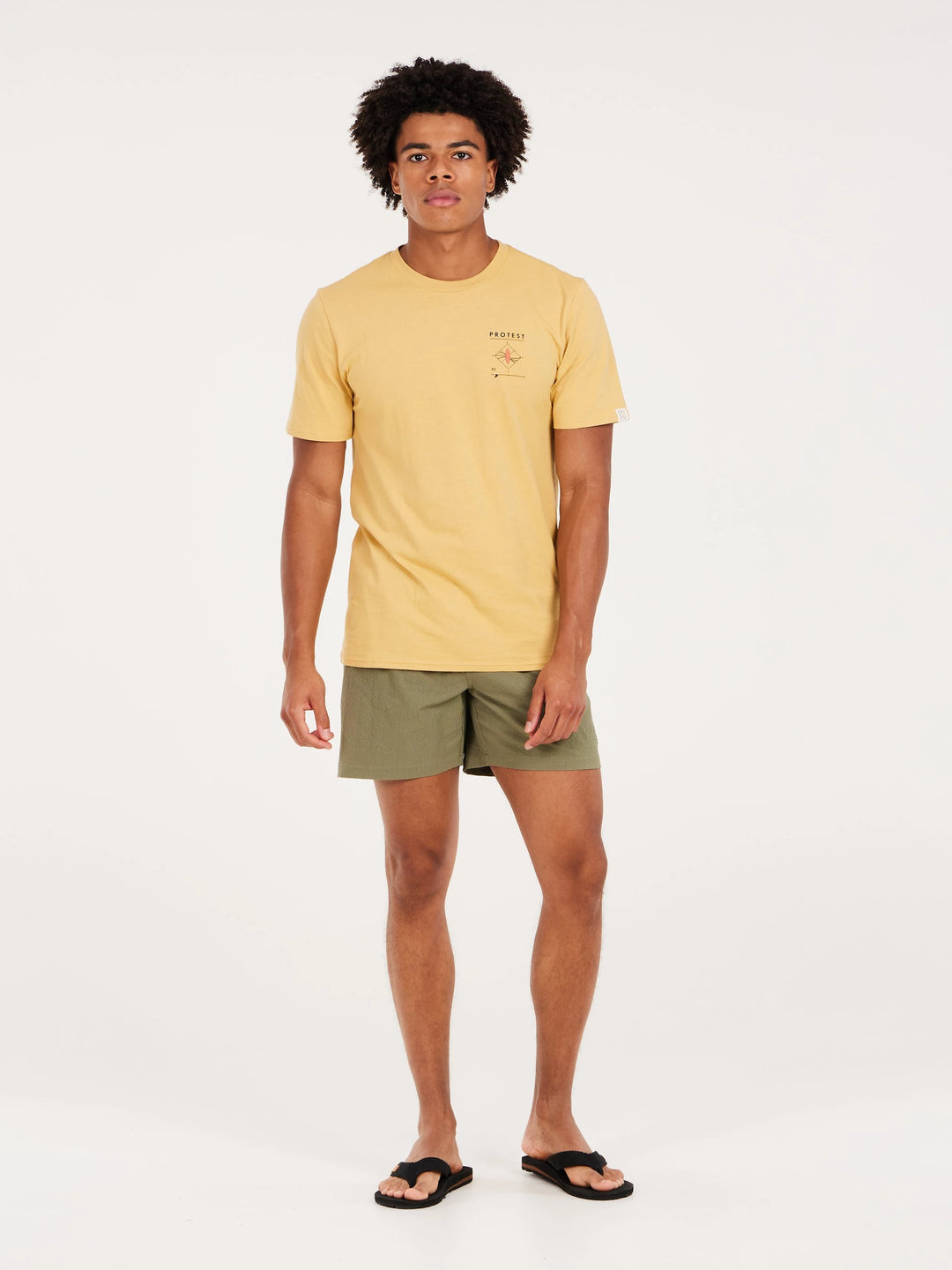 Protest PRTPENALT Men's T-Shirt - Butter Yellow