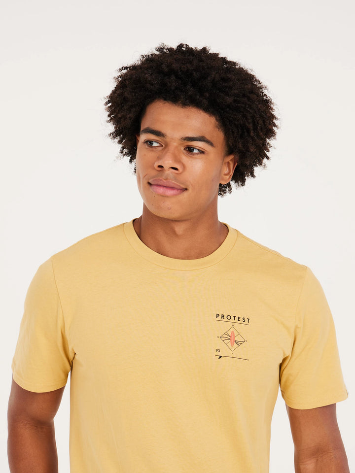 Protest PRTPENALT Men's T-Shirt - Butter Yellow