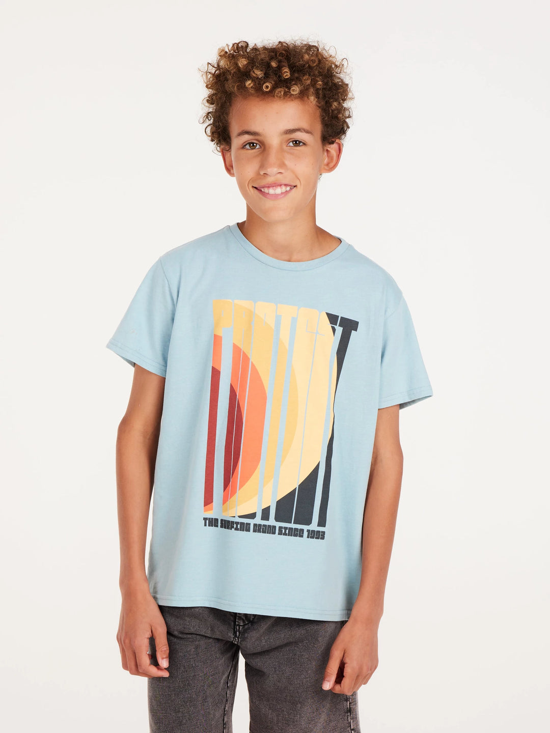 Protest PRTMILES JR Kid's T-Shirt - Tourmaline Blue