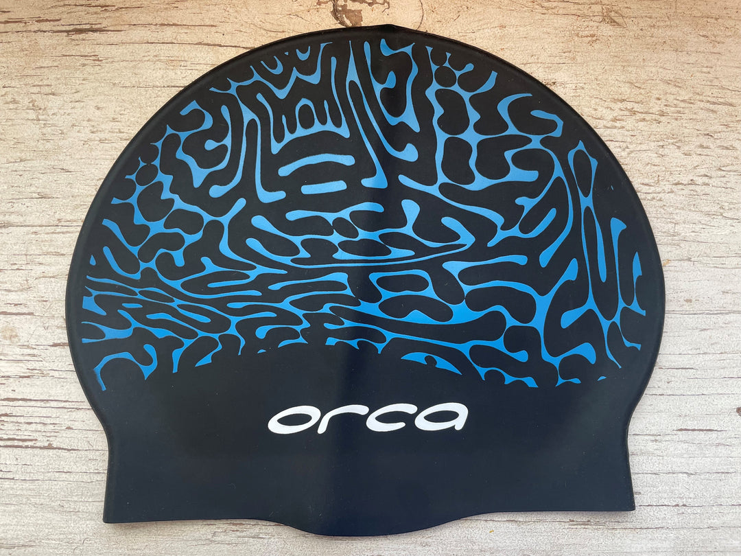 Silicone Swim Cap - With Mantra Print