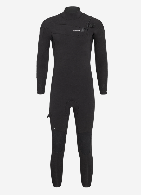Orca Tango Men's 4/3mm Full Surf Front Zip Wetsuit - Black