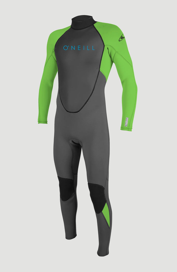 O'Neill Youth Reactor-2 BZ 3/2mm Kid's Full Wetsuit - Graphite/Dayglo