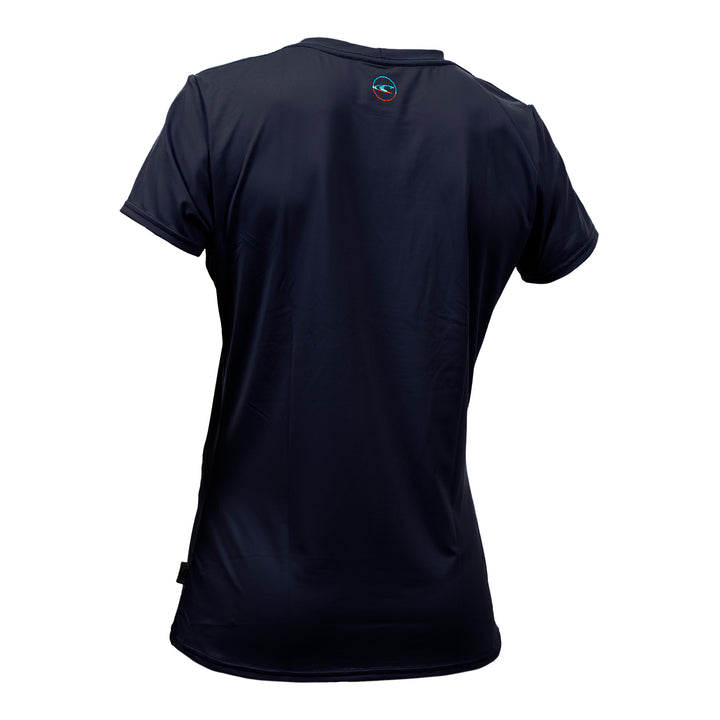 O'Neill Women's Premium Skins Short Sleeve Rash Guard Sun Shirt - Abyss/ Dark Blue - 5302
