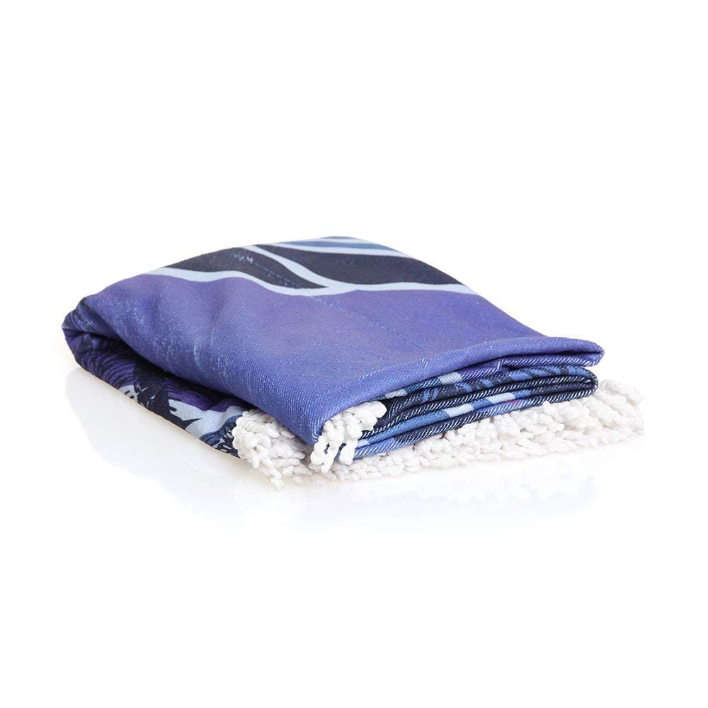Sola Round Towel - Blue