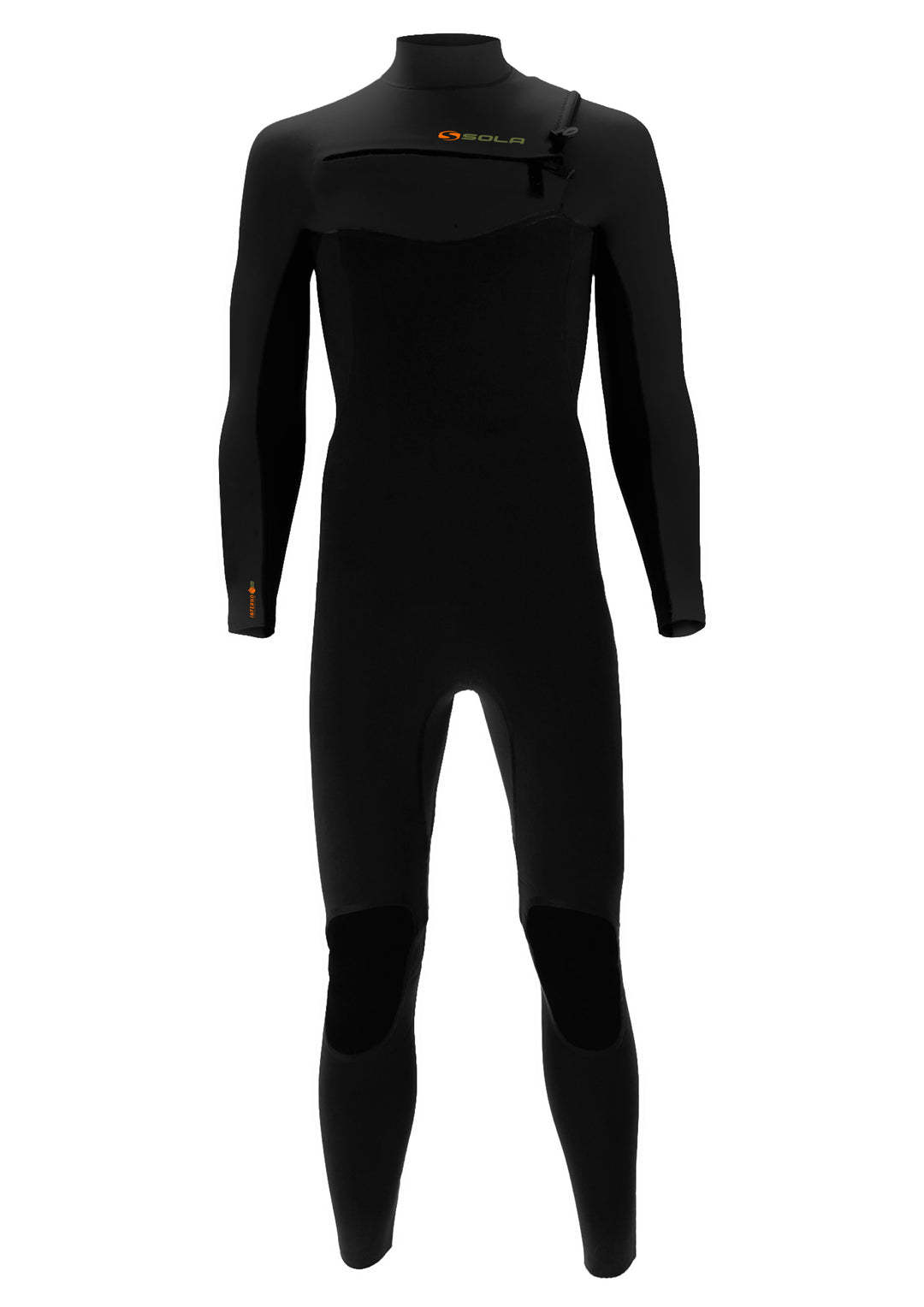 Sola Inferno Men's 5/4 Front Zip Full Wetsuit - Black - A1501