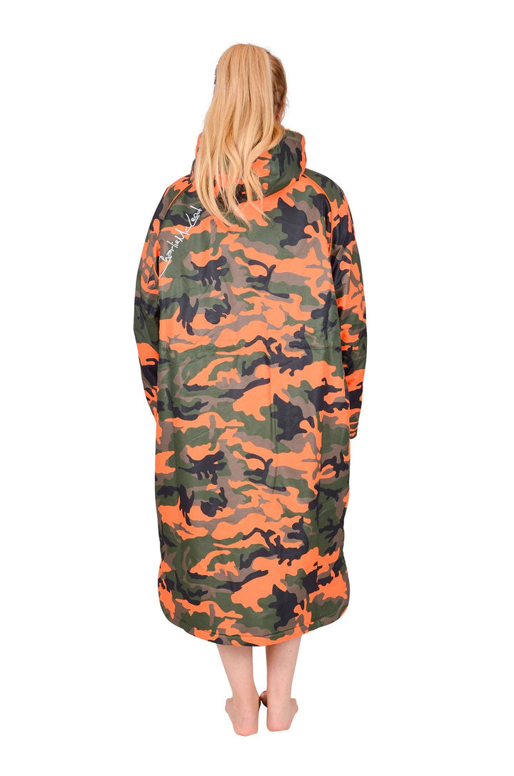 Charlie McLeod - Eco Long Sleeve Changing Robe - Camo Orange