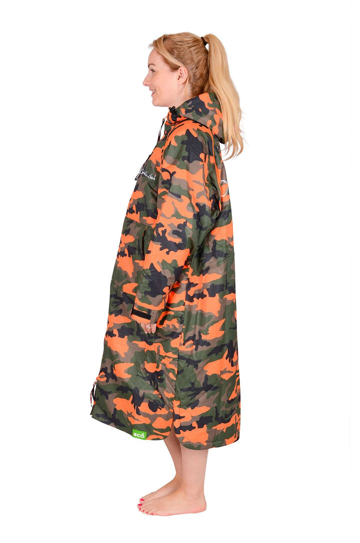 Charlie McLeod - Eco Long Sleeve Changing Robe - Camo Orange