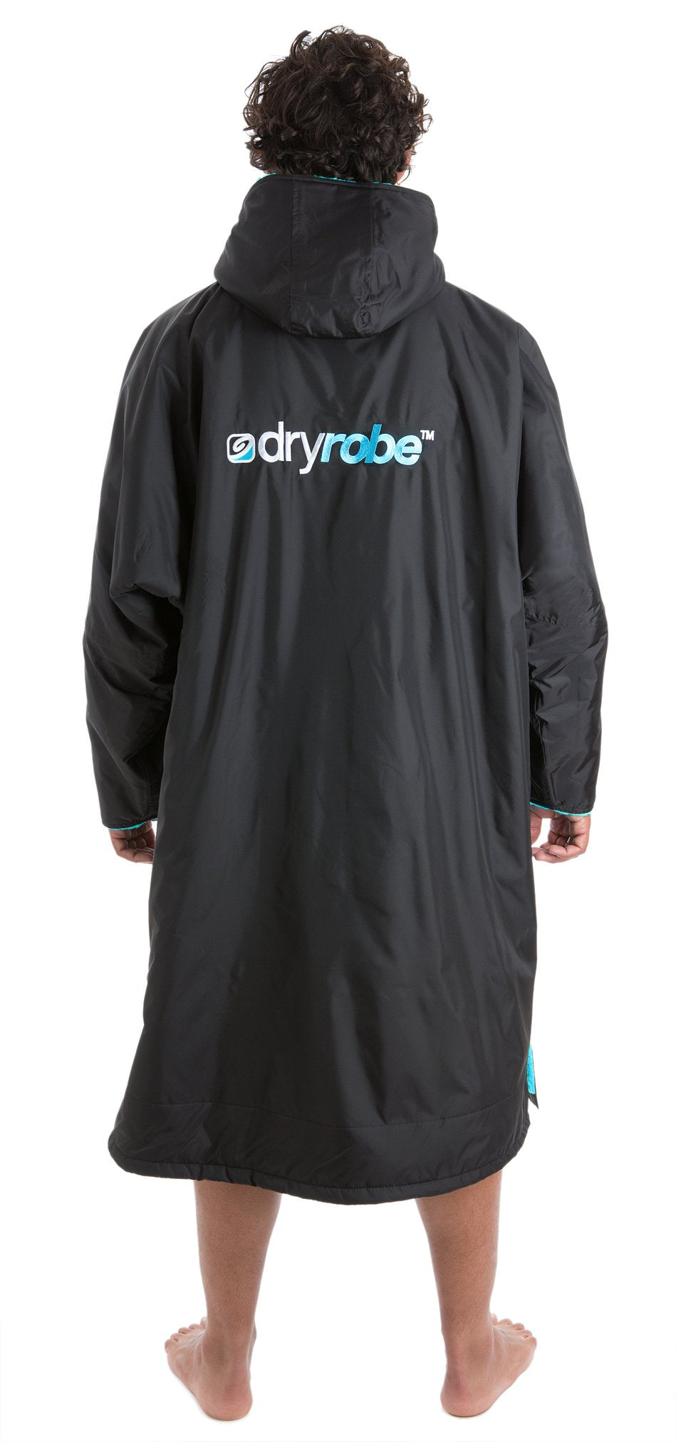 Dryrobe Long Sleeve Changing Robe - Black/ Blue