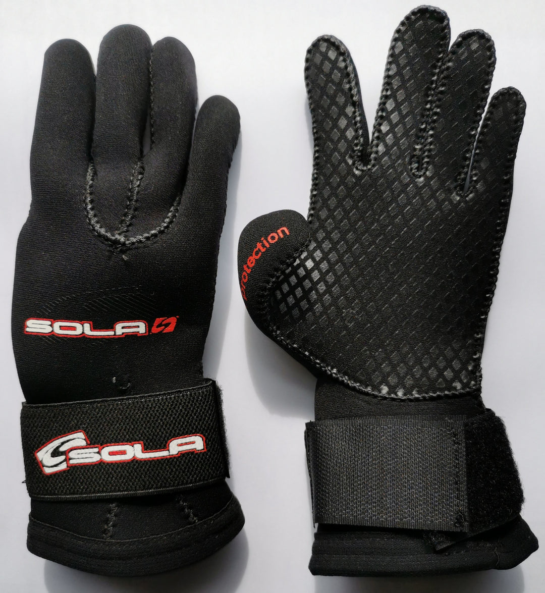 Sola 3mm Titanium Double Lined Neoprene Watersports Gloves With Wrist Strap - A1413