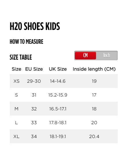 Jobe H2O 2mm Kid's Watersports/ Beach Shoes