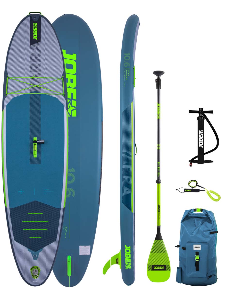 Jobe AERO YARRA 10'6" Inflatable Stand Up Paddleboard Package - Blue Steel
