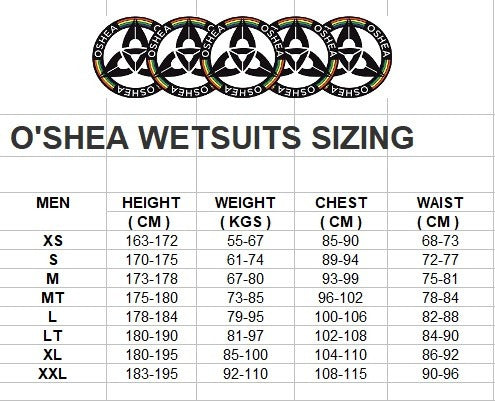 O'Shea Men's Prisma 5.4.3 Wetsuit Back Zip