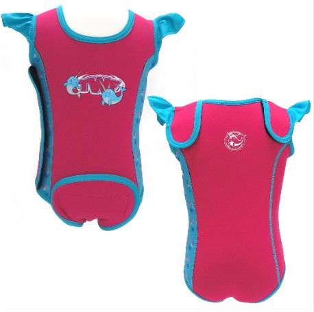 TWF Baby Wrap Wetsuit - Pink Narwhal