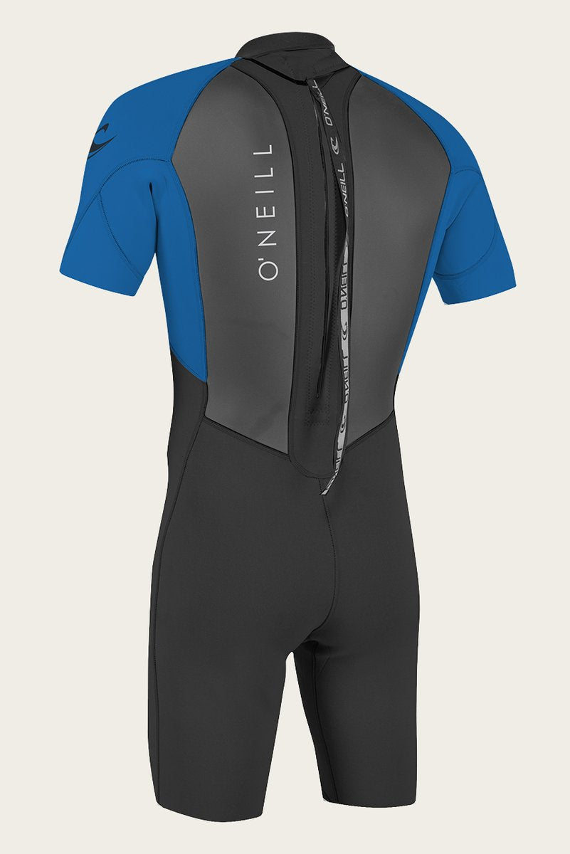 O'Neill Youth Reactor-2 BZ 2mm Spring Shorty Wetsuit - Black/Ocean - 5045