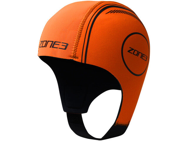 Zone3 Neoprene Hi-Vis Orange Swim Cap