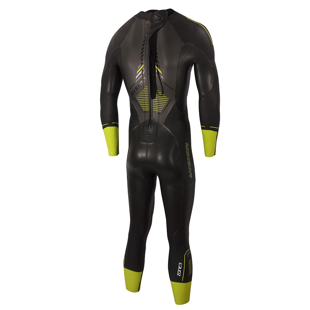 Zone3 Men's Vision Triathlon/ Swimming Wetsuit - Black/Lime/Gunmetal - 2021