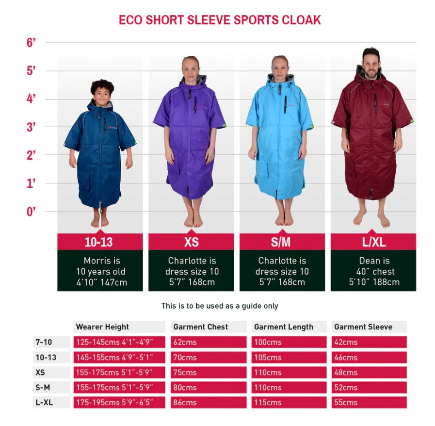 Charlie McLeod - Eco Short Sleeve Changing Robe - Burgundy