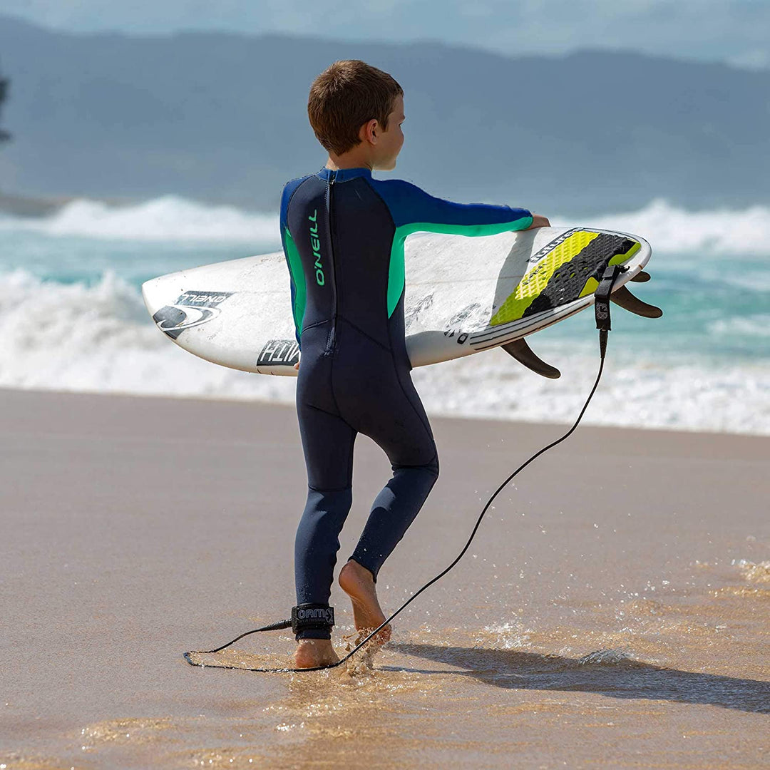 O'Neill Toddler Reactor-2 BZ 2mm Full Wetsuit - Slate/Aqua/Ocean - Boys 