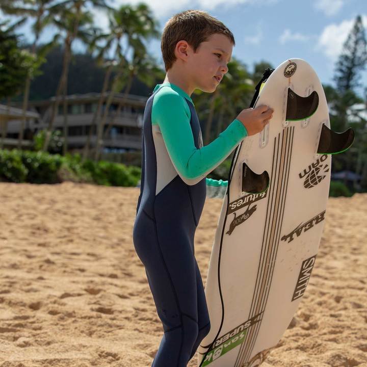 O'Neill Toddler Reactor-2 BZ 2mm Full Wetsuit - Slate/Aqua/Ocean - Boys - 4868