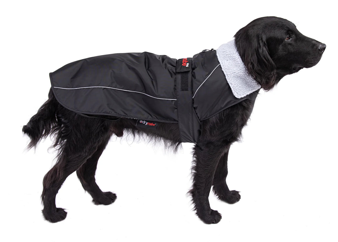 Dryrobe Dog/ Pet Jacket - Black/ Grey