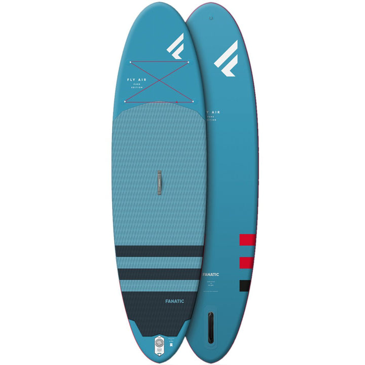 Fanatic Fly Air Pure (blue) 9'8" iSUP Inflatable Stand Up Paddleboard Package